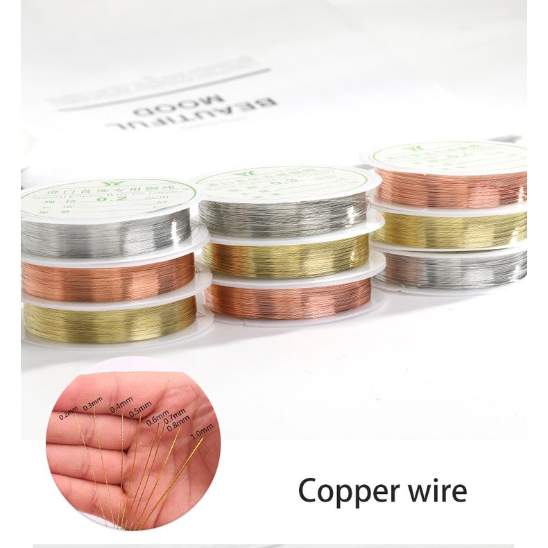 DIY Copper Wire Jewelry Dedicated To The Production of Headdress Materials Nail Styling Copper Wire