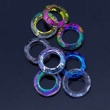 Crystal glass diamond jewelry gemstones sparkling DIY pendant necklace crystal earrings rhinestone accessories
