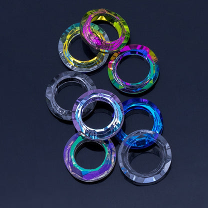 Crystal glass diamond jewelry gemstones sparkling DIY pendant necklace crystal earrings rhinestone accessories