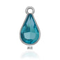 【ready stock】 women accessories  Single Hanging Water Drop Single Hole Pendant Inlaid with Crystal Diamond Diy Ear Jewelry Accessories