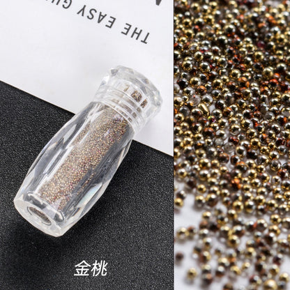 New nail art jewelry bottle transparent pixie beads sequins nail rhinestone decoration