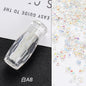 New nail art jewelry bottle transparent pixie beads sequins nail rhinestone decoration