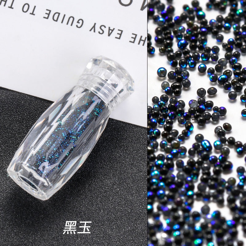 New nail art jewelry bottle transparent pixie beads sequins nail rhinestone decoration