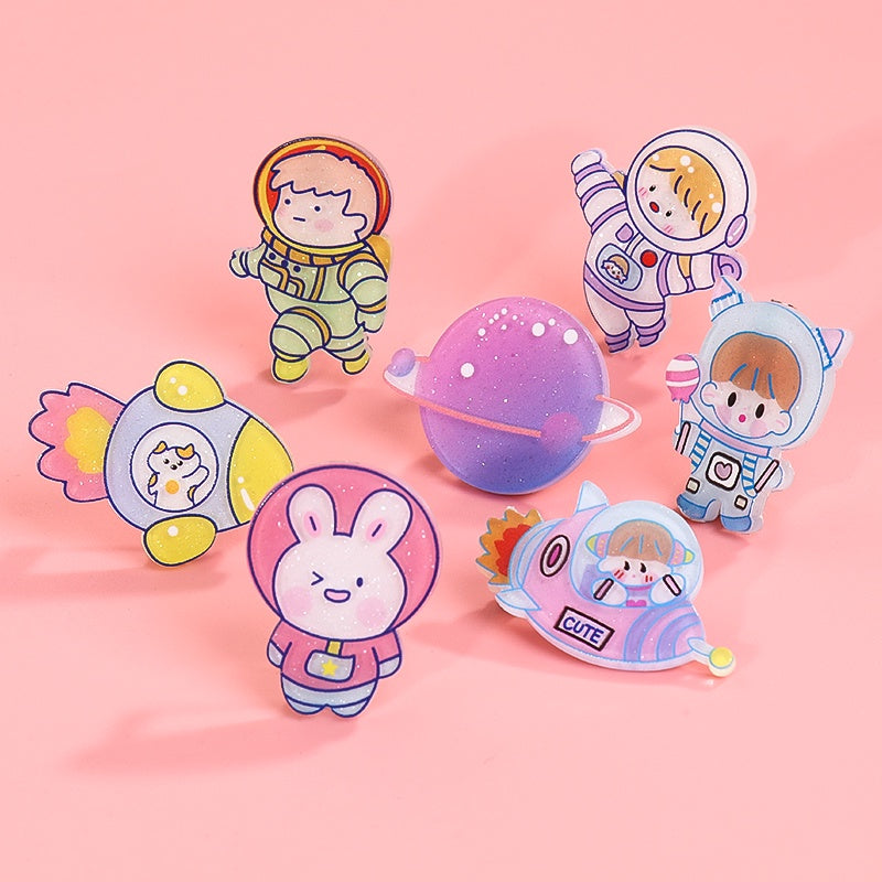 Korean Fashion Astronaut Brooch Jewelry