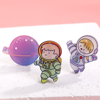 Korean Fashion Astronaut Brooch Jewelry