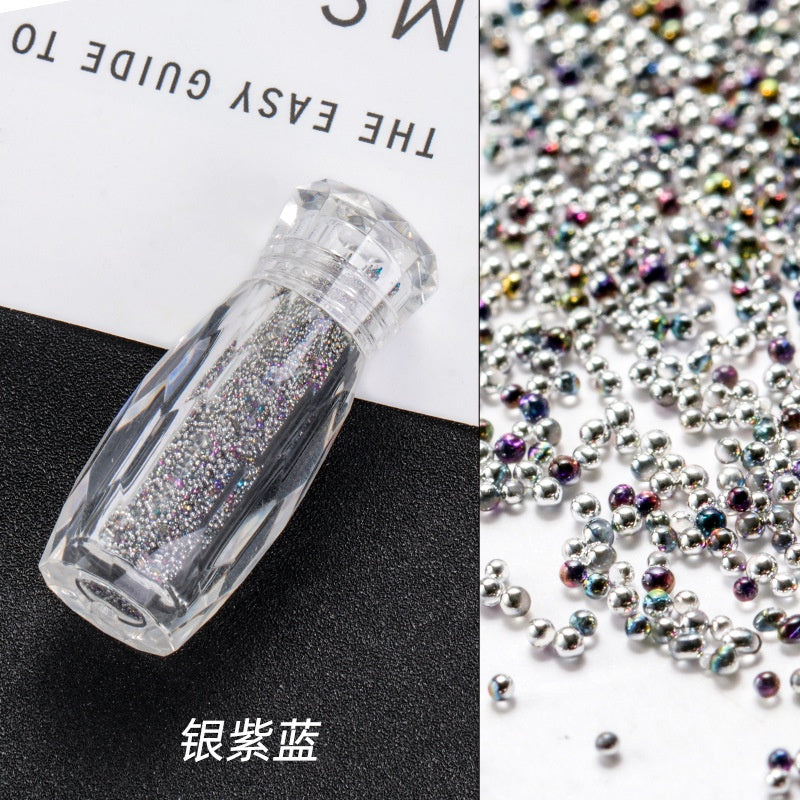 New nail art jewelry bottle transparent pixie beads sequins nail rhinestone decoration