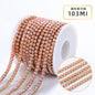 Crystal Mocha Fluoresce Stones Sew On Rhinestones Wth Copper Claw Single Row Cup Chain for Garment