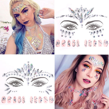 Halloween Face Decoration New Color Face Crystal Sticker Acrylic Diamond Tattoo Sticker