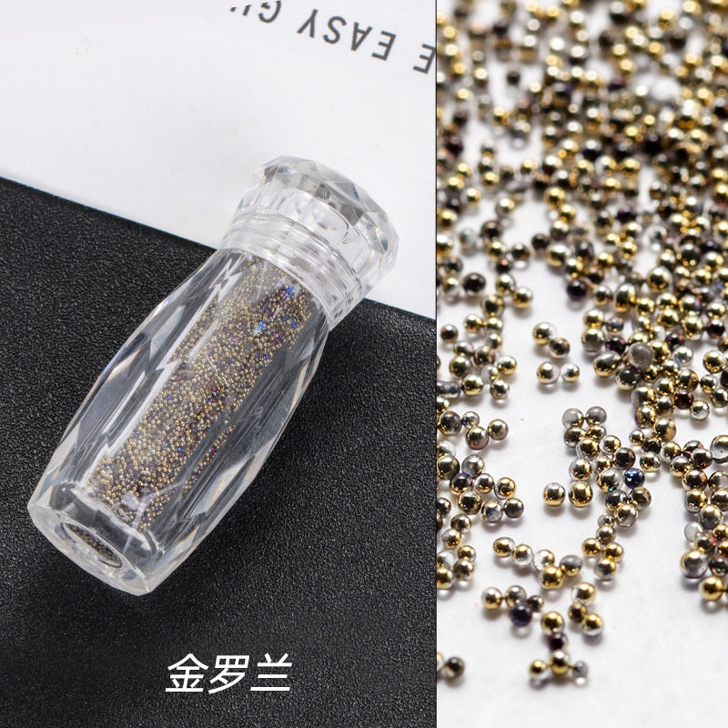 New nail art jewelry bottle transparent pixie beads sequins nail rhinestone decoration