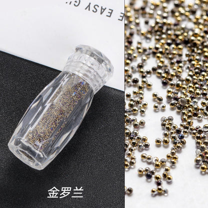 New nail art jewelry bottle transparent pixie beads sequins nail rhinestone decoration