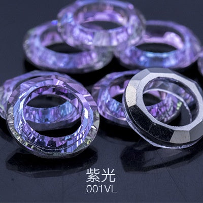 Crystal glass diamond jewelry gemstones sparkling DIY pendant necklace crystal earrings rhinestone accessories