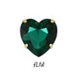 10pcs Gold Love Claw Rhinestone Hand-sewn crystal with Hole Rhinestone Glass Crystal Diy Clothing Collar