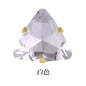 【ready stock】Hot Sell Triangle Claw Diamond Gold Bottom Stone Glass Fancy Stone Rhinestones With Copper For Clothes Bags