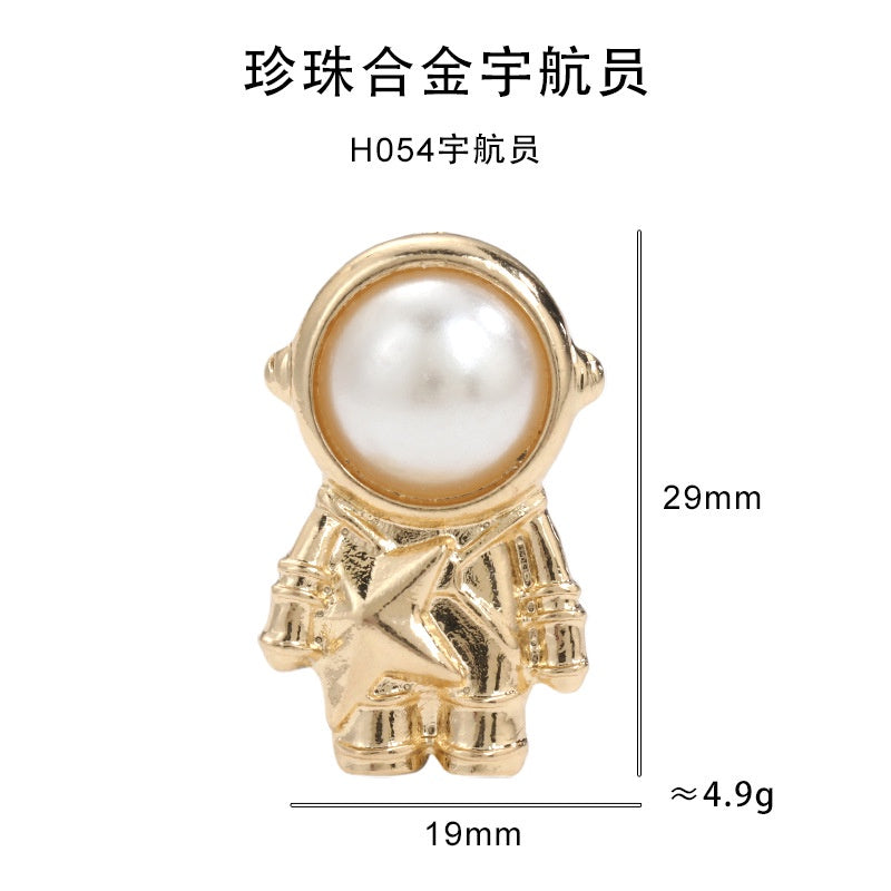 Jane Pearl Navigator's Flight gold alloy AbsDiy handmade hair accessories phone case