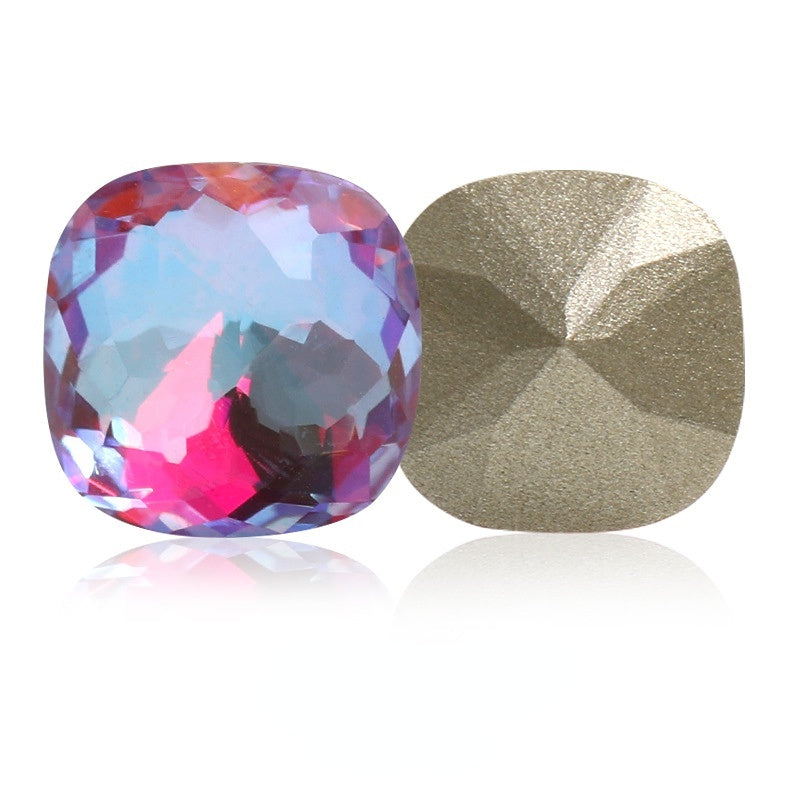 Shiny Dazzle Pointy Bottoming Rhinestone High-grade Fat Square Dome Face Rhinestone DIY Nail Accessories
