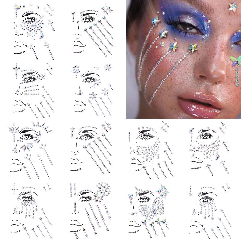 Gem Tattoo Crystal Makeup Eye decoration Diamond Crystal Sticker