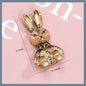 Retro Accessories Zinc Alloy Gold Rabbit Bear Shape DIY Handmade Hair Accessories Phone Case