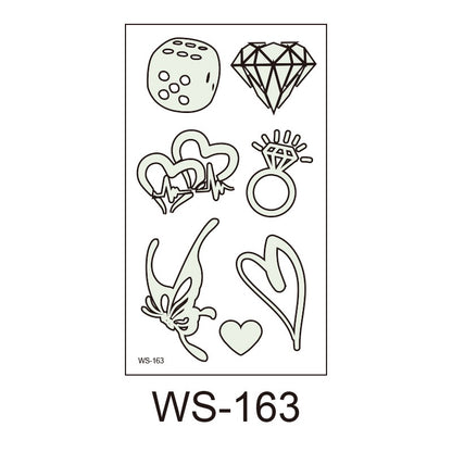 Luminous Tattoo Stickers - Glow in The Dark Temporary Tattoos for Party and Festival