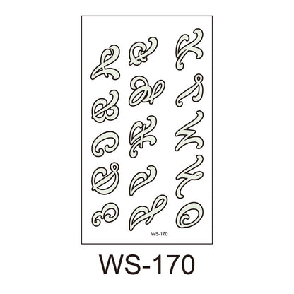 Luminous Tattoo Stickers - Glow in The Dark Temporary Tattoos for Party and Festival