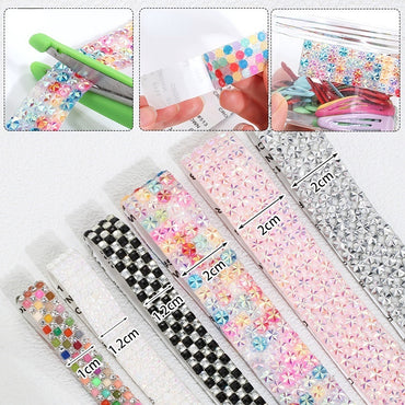 Multi-specification Diy resin rhinestone head crafts glue jewelry accessories hot rhinestone strips
