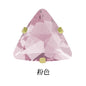 Gold-bottomed Triangle Hand Stitched Rhinestone Glass Crystal Claw Rhinestone Diy Wedding Dress Shoe Size Accessories