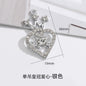 Small fragrant style metal rhinestone crown heart fashion luxury pendant girl