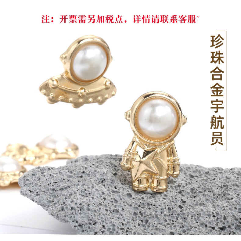 Jane Pearl Navigator's Flight gold alloy AbsDiy handmade hair accessories phone case