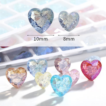 【ready stock】Gemstone jewelry New Design Sweet Shape IC Series Moonlight Color K9 Glass Crystal Rhinestone For Nail Art Accessories