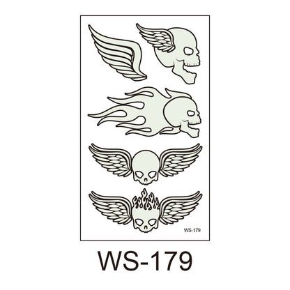 Luminous Tattoo Stickers - Glow in The Dark Temporary Tattoos for Party and Festival