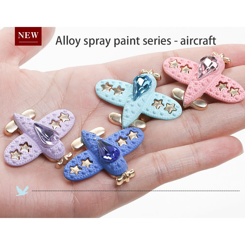 Hot Selling DIY Hair Zinc Alloy Cartoon Airplane Crocs Mobile Phone Case DIY Accessories