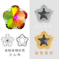 10mm Golden White K Claws Sewing Glass Flower Shape Crystal Rhinestones For Clothing Jewelry Making
