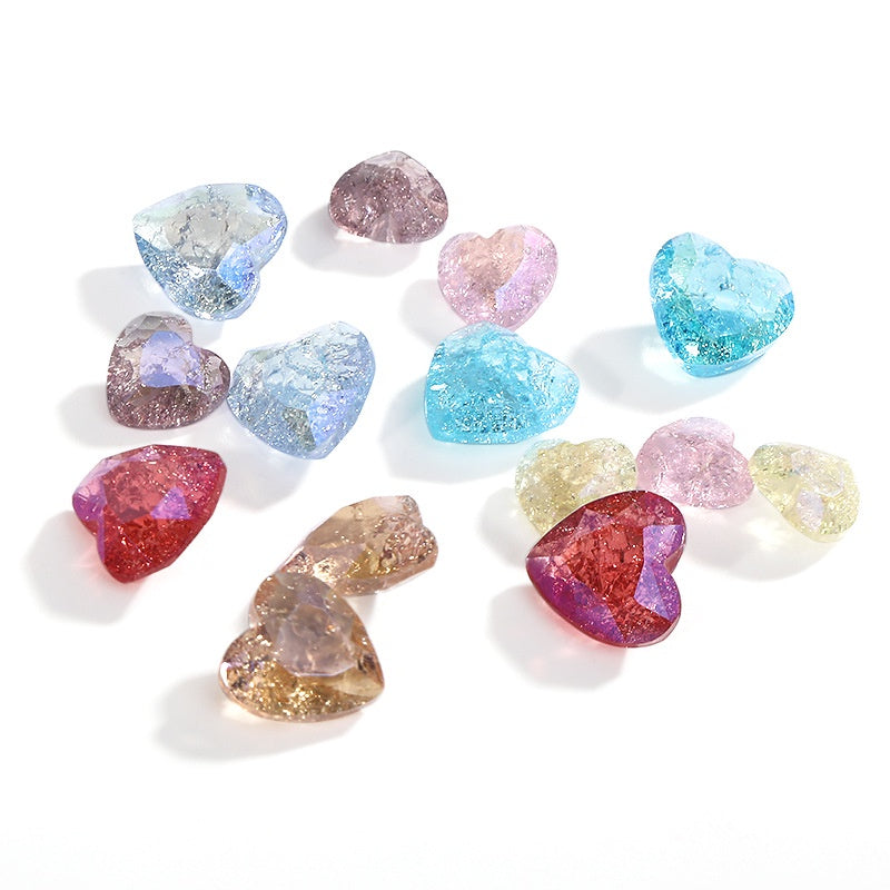 【ready stock】Gemstone jewelry New Design Sweet Shape IC Series Moonlight Color K9 Glass Crystal Rhinestone For Nail Art Accessories