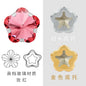 10mm Golden White K Claws Sewing Glass Flower Shape Crystal Rhinestones For Clothing Jewelry Making