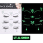 Luminous Gemstone Eye Sticker Decoration Face Gemstone Jewelry Crystal Rhinestone Sticker