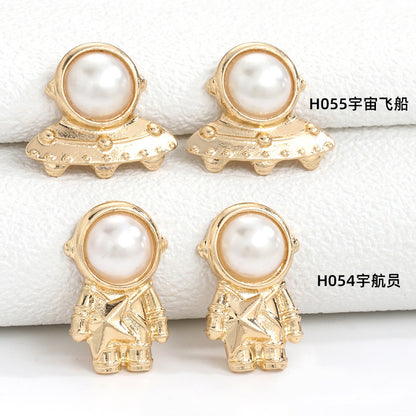 Jane Pearl Navigator's Flight gold alloy AbsDiy handmade hair accessories phone case