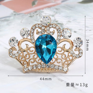 New DIY Fashion Rhinestone Crown Hair Accessories Clothing Bags Alloy Jewelry Handmade for Girls