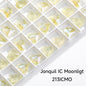 【ready stock】Gemstone jewelry New Design Luxury Sweet Heart IC Series K9 Glass Pointback Rhinestone For Clothing