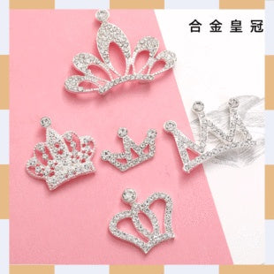 5PCS High-quality alloy vintage horizontal black bear rabbit zinc jewelry headdress DIY accessories