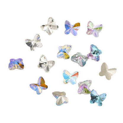 Butterfly Shape Crystal Rhinestone K9 Fancy Glass For Diy Nail Art Clothing Garment