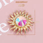 Alloy Sunflower Crystal Hair Ornament Craft Bag Shoe Accessories