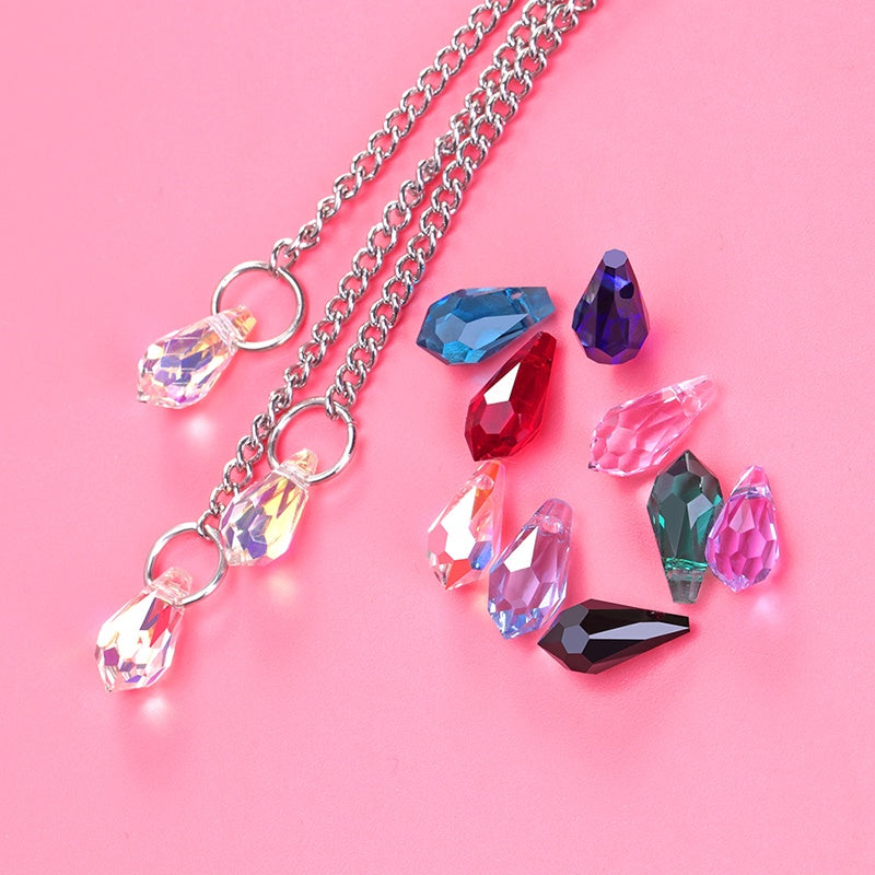 High Quality Angel Multi Colors Tears Water Drop Pendant For Jewelry Making 10pcs