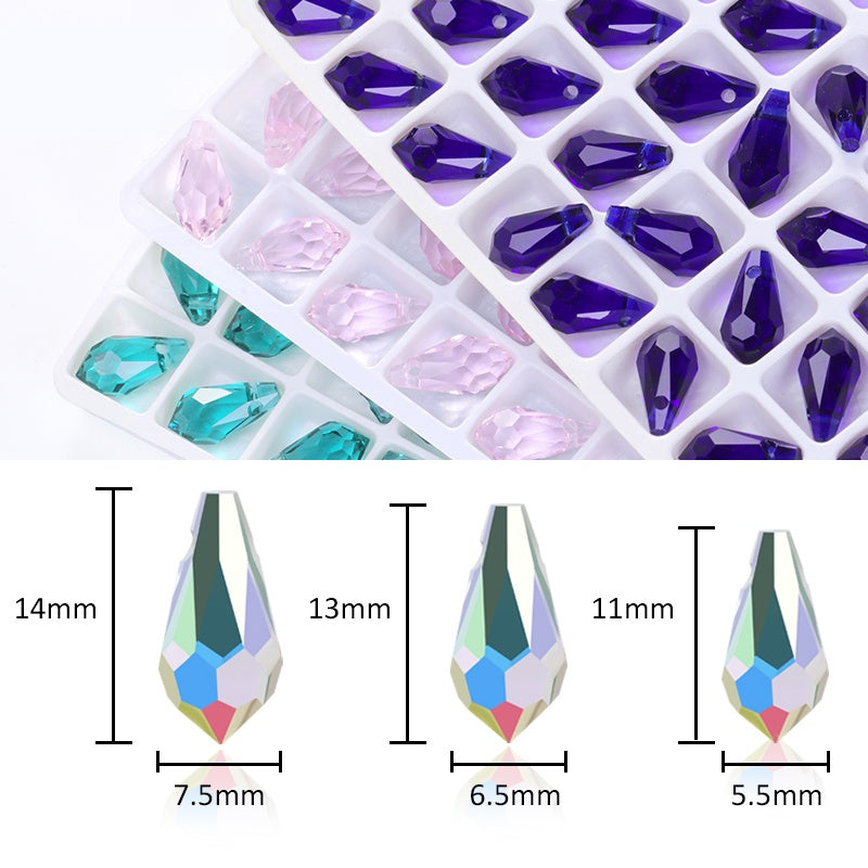 High Quality Angel Multi Colors Tears Water Drop Pendant For Jewelry Making 10pcs