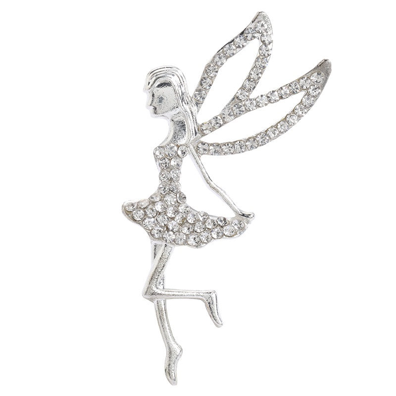 【ready stock】Handmade DIY jewelry Mobile phone beauty accessoriesAngel Genie Girl Rhinestone Alloy  Handmade Diy Jewelry Cell Phone Beauty Accessories