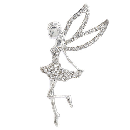 【ready stock】Handmade DIY jewelry Mobile phone beauty accessoriesAngel Genie Girl Rhinestone Alloy  Handmade Diy Jewelry Cell Phone Beauty Accessories