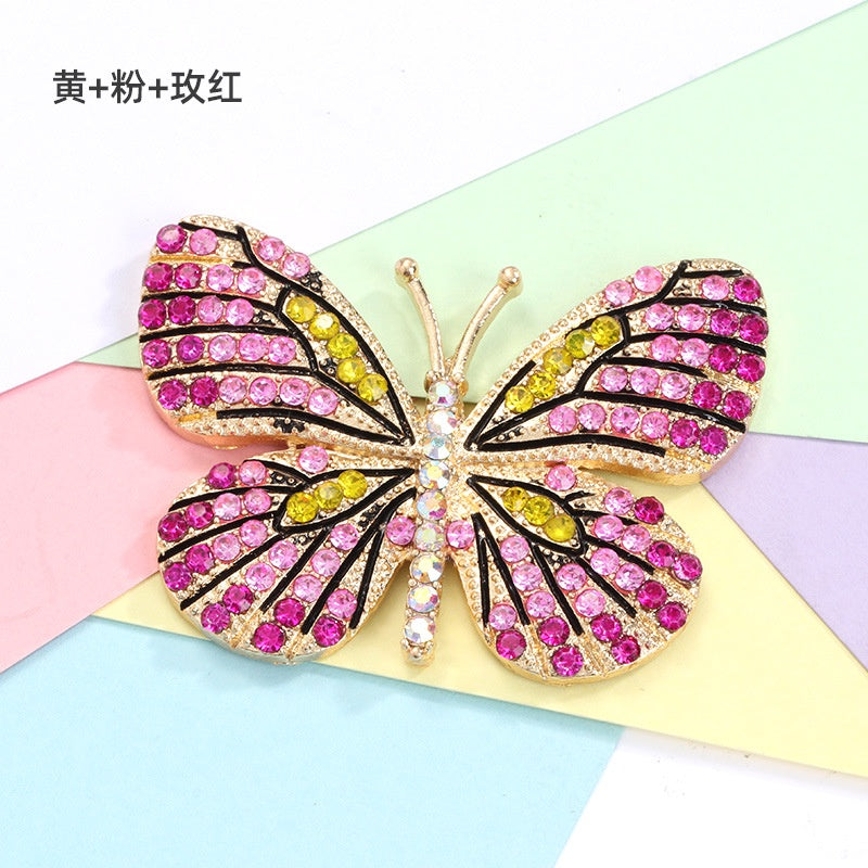 Butterfly Rhinestone DIY Fashion High-grade Hair Accessories Car Jewelry