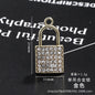 Lock-shaped Key Pendant Fashion Pendant Diy Necklace Lock Earrings Small Pendant Bone Chain Phone Case Stickers