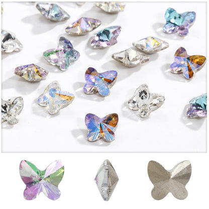 Butterfly Shape Crystal Rhinestone K9 Fancy Glass For Diy Nail Art Clothing Garment