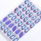 10pcs 9*18mm crystal Sewn Stone Flat Back Mocha Navette Glass Rhinestone Costume