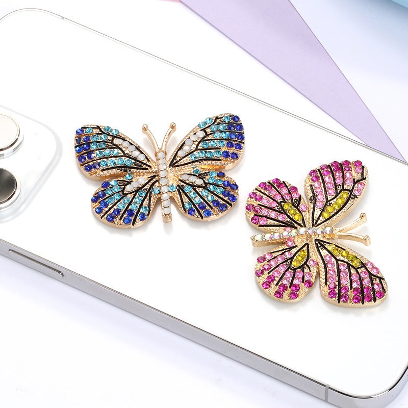 Butterfly Rhinestone DIY Fashion High-grade Hair Accessories Car Jewelry