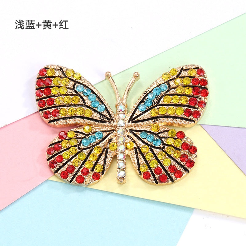 Butterfly Rhinestone DIY Fashion High-grade Hair Accessories Car Jewelry